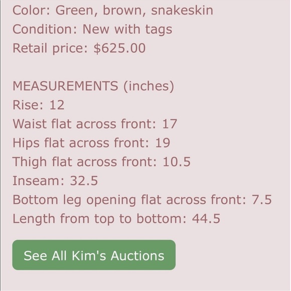 Stefan Cooke Simulation Snake Trouser, Large - Picture 4 of 12